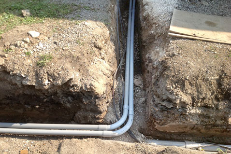 Primary and Secondary conduit installation